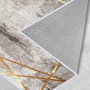 Conceptum Alfombra Hmnt452 Crema, Moca y Oro 100 x 150 cm